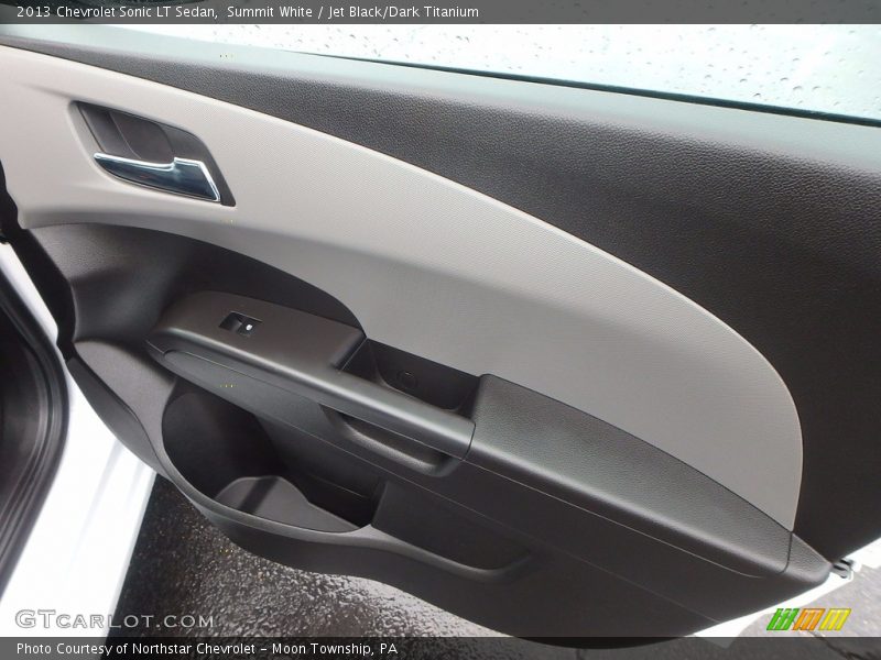 Summit White / Jet Black/Dark Titanium 2013 Chevrolet Sonic LT Sedan