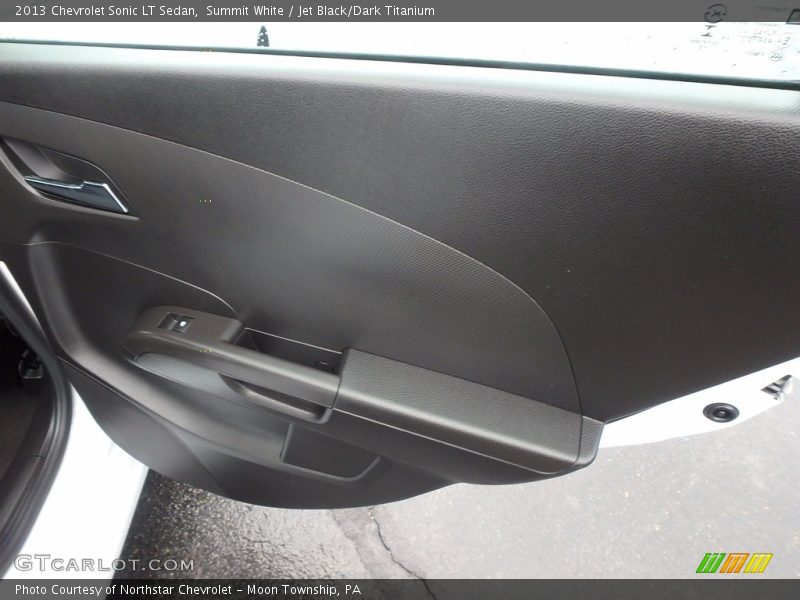 Summit White / Jet Black/Dark Titanium 2013 Chevrolet Sonic LT Sedan