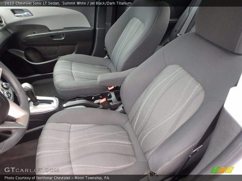 Summit White / Jet Black/Dark Titanium 2013 Chevrolet Sonic LT Sedan