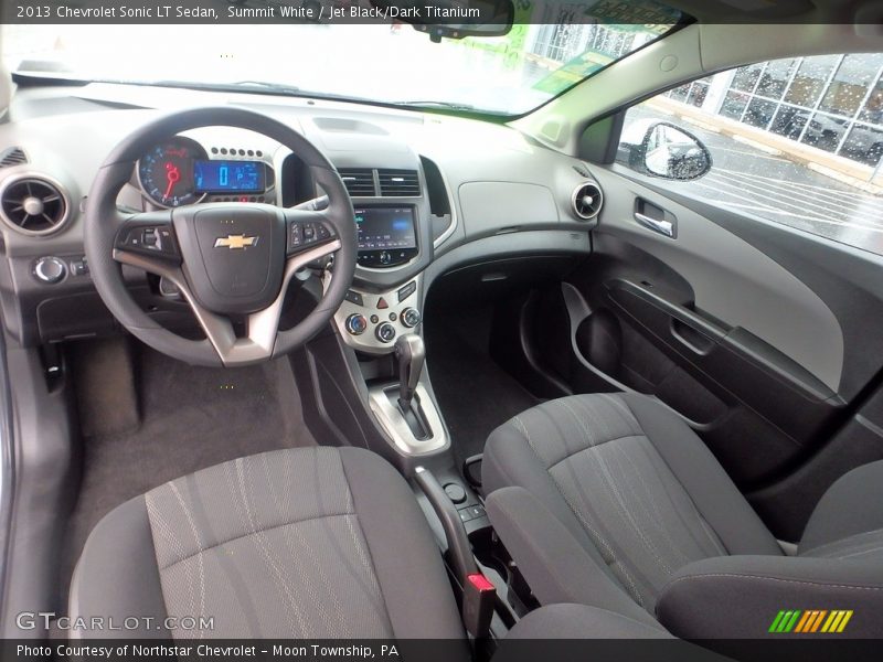 Summit White / Jet Black/Dark Titanium 2013 Chevrolet Sonic LT Sedan