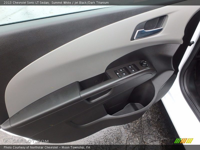 Summit White / Jet Black/Dark Titanium 2013 Chevrolet Sonic LT Sedan