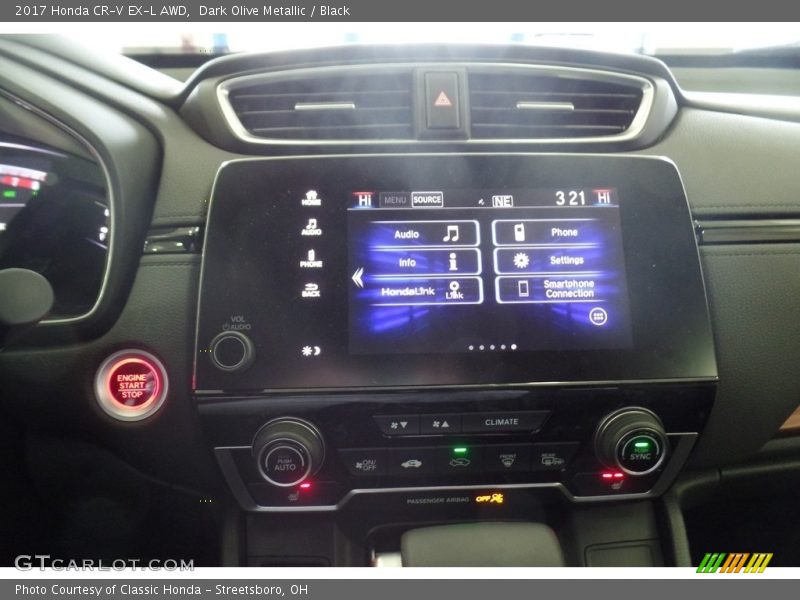 Dark Olive Metallic / Black 2017 Honda CR-V EX-L AWD