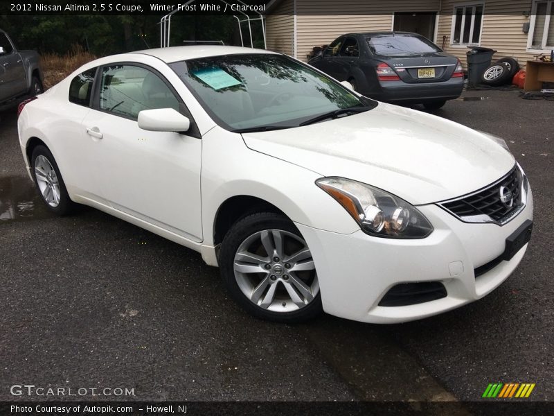 Winter Frost White / Charcoal 2012 Nissan Altima 2.5 S Coupe