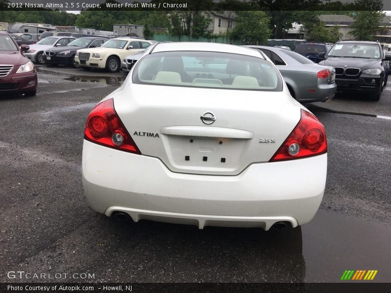 Winter Frost White / Charcoal 2012 Nissan Altima 2.5 S Coupe