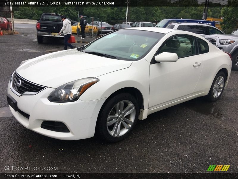 Winter Frost White / Charcoal 2012 Nissan Altima 2.5 S Coupe