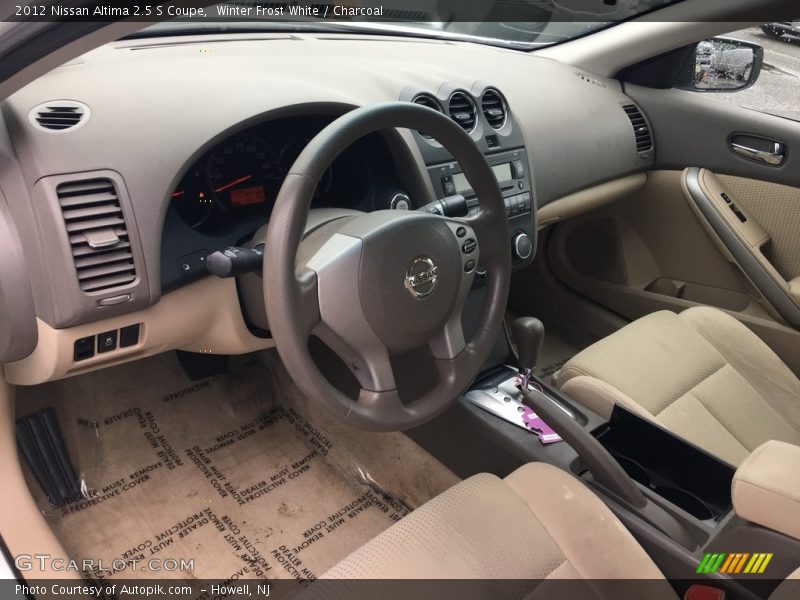 Winter Frost White / Charcoal 2012 Nissan Altima 2.5 S Coupe