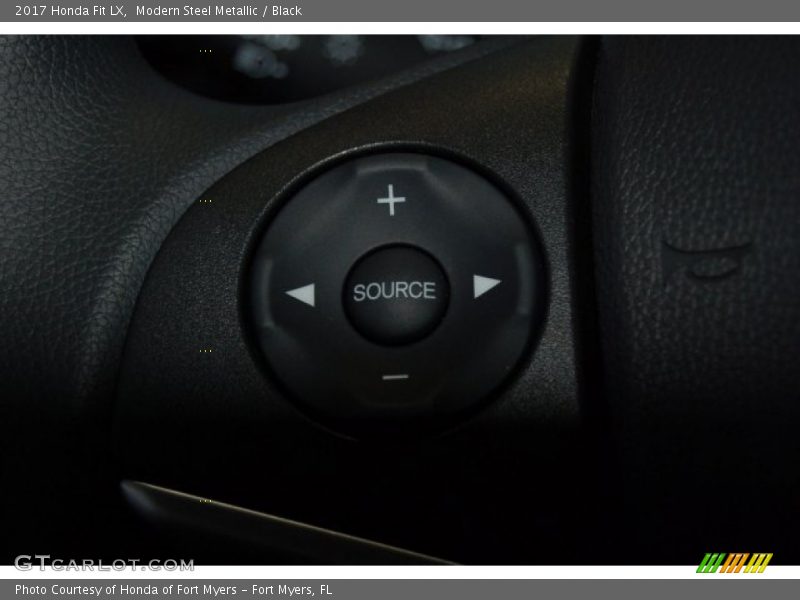 Modern Steel Metallic / Black 2017 Honda Fit LX