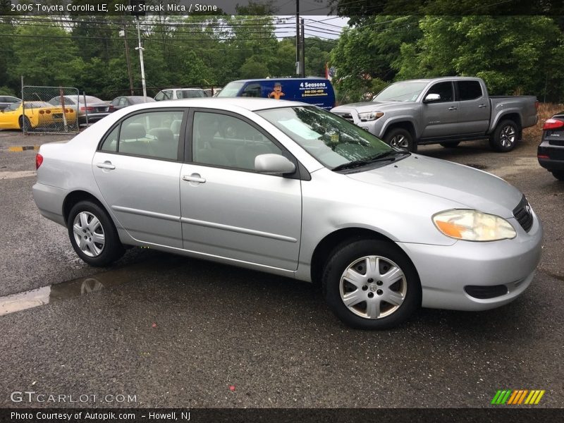 Silver Streak Mica / Stone 2006 Toyota Corolla LE