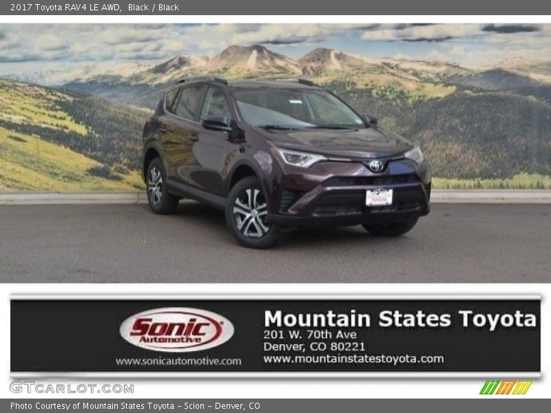 Black / Black 2017 Toyota RAV4 LE AWD