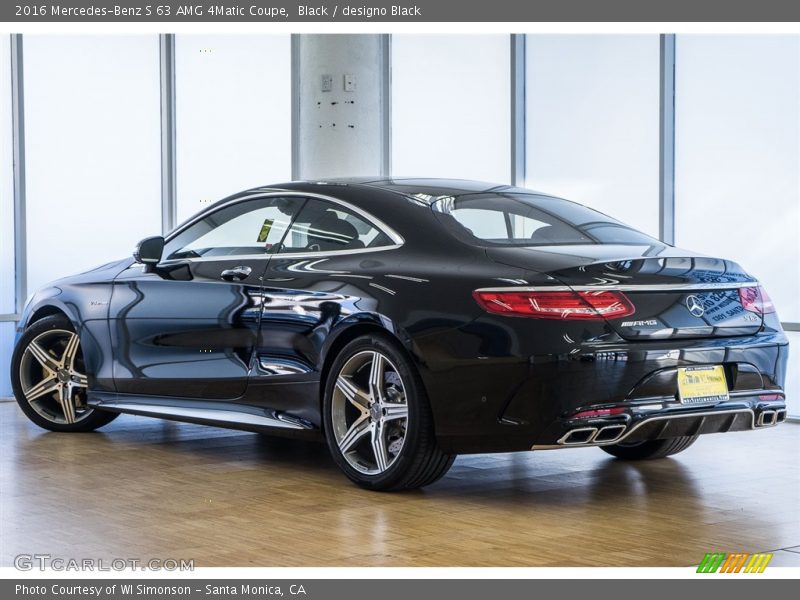Black / designo Black 2016 Mercedes-Benz S 63 AMG 4Matic Coupe