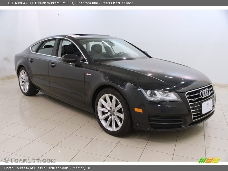 Phantom Black Pearl Effect / Black 2013 Audi A7 3.0T quattro Premium Plus