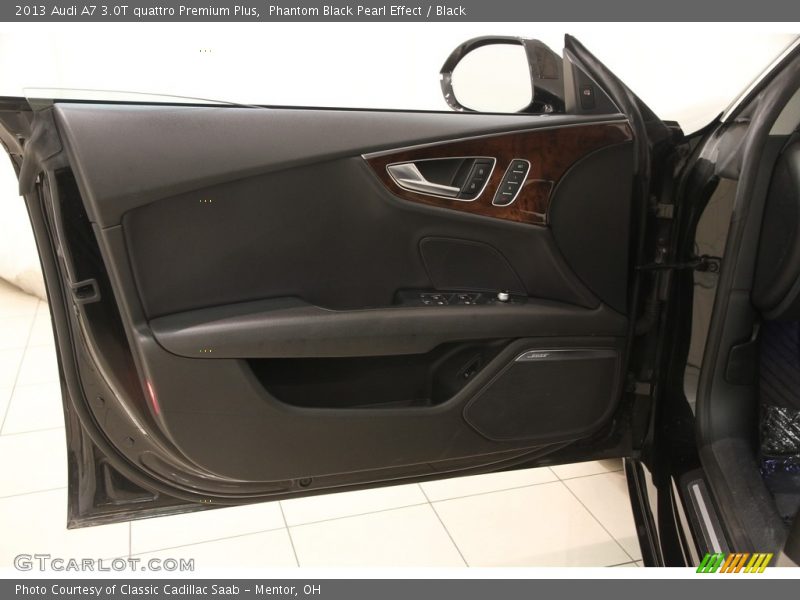 Phantom Black Pearl Effect / Black 2013 Audi A7 3.0T quattro Premium Plus