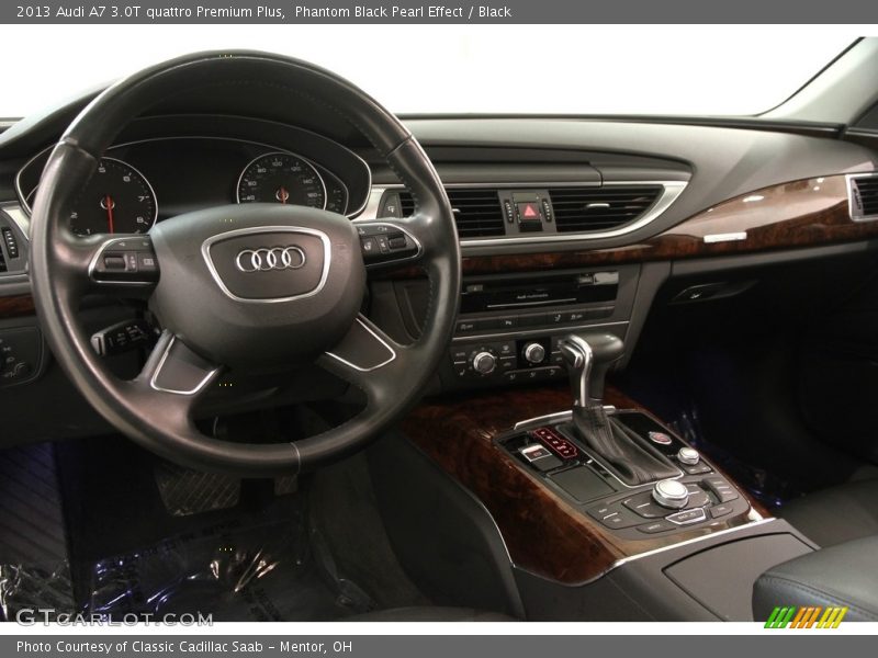 Phantom Black Pearl Effect / Black 2013 Audi A7 3.0T quattro Premium Plus