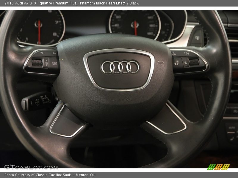 Phantom Black Pearl Effect / Black 2013 Audi A7 3.0T quattro Premium Plus