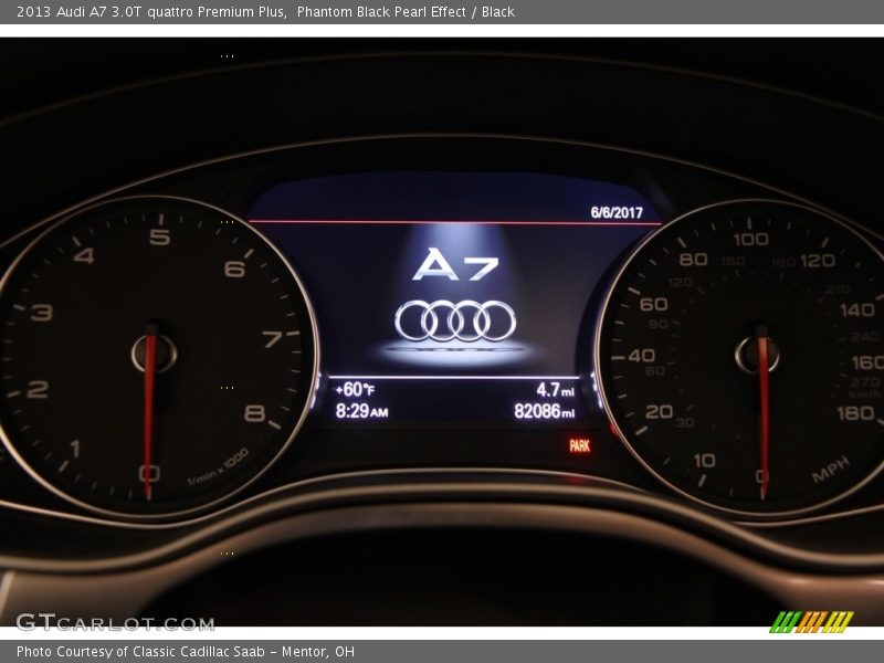 Phantom Black Pearl Effect / Black 2013 Audi A7 3.0T quattro Premium Plus