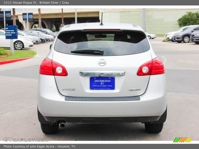 Brilliant Silver / Gray 2013 Nissan Rogue SV