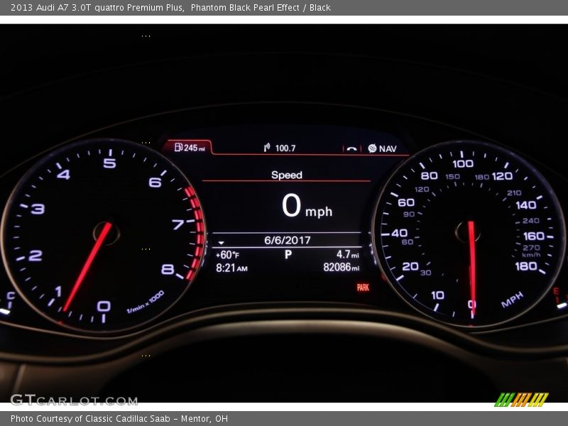 Phantom Black Pearl Effect / Black 2013 Audi A7 3.0T quattro Premium Plus