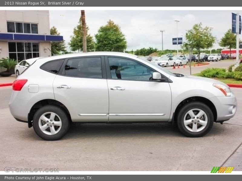 Brilliant Silver / Gray 2013 Nissan Rogue SV