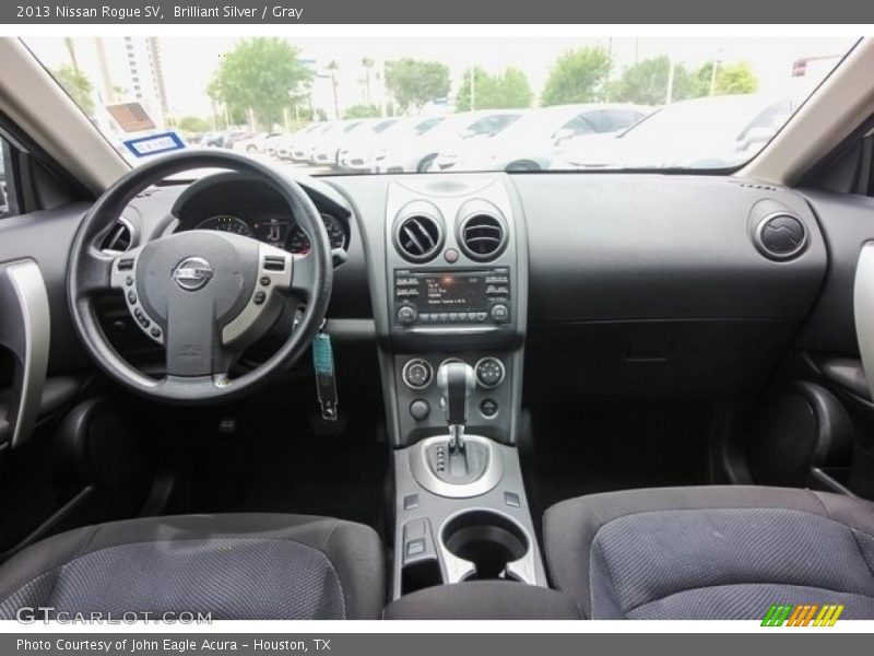 Brilliant Silver / Gray 2013 Nissan Rogue SV