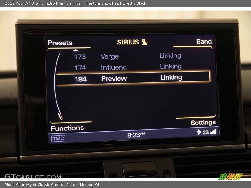 Phantom Black Pearl Effect / Black 2013 Audi A7 3.0T quattro Premium Plus