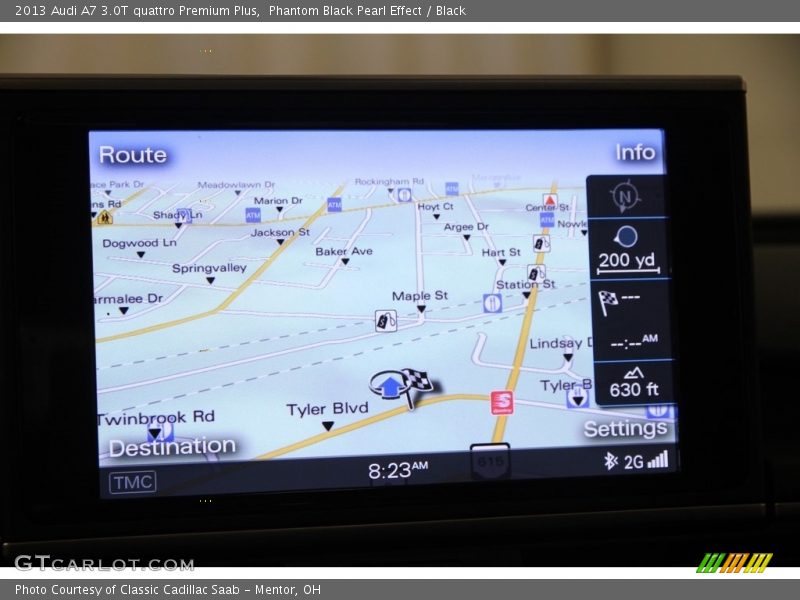 Phantom Black Pearl Effect / Black 2013 Audi A7 3.0T quattro Premium Plus