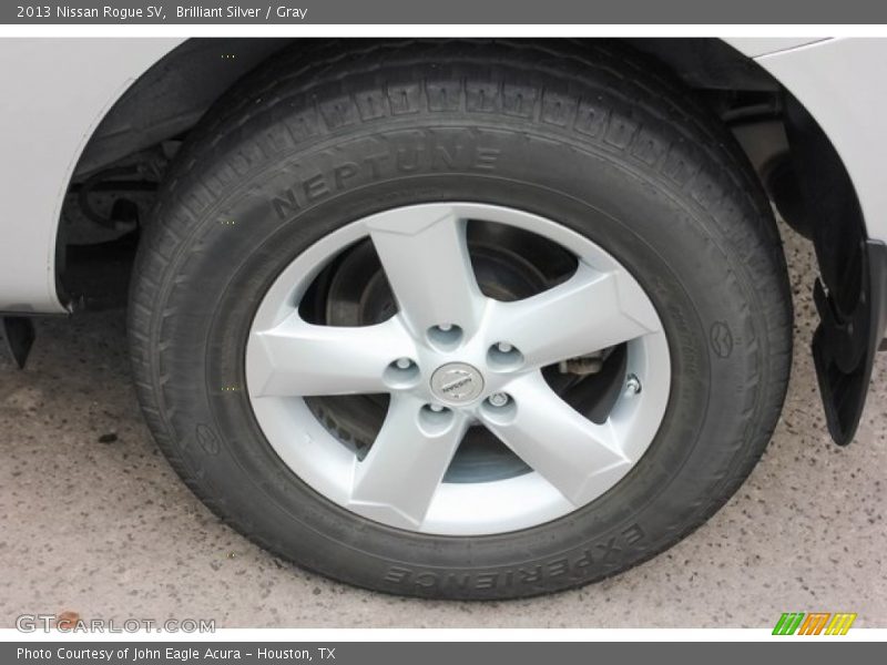 Brilliant Silver / Gray 2013 Nissan Rogue SV