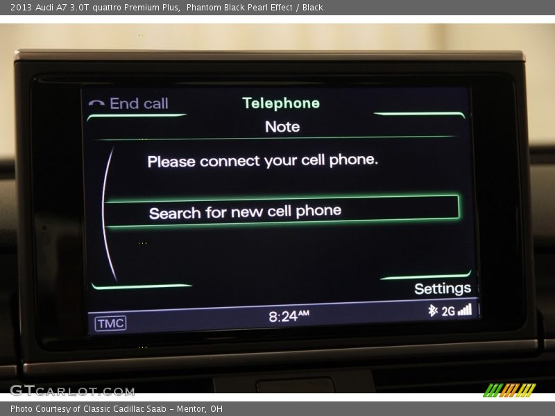 Phantom Black Pearl Effect / Black 2013 Audi A7 3.0T quattro Premium Plus