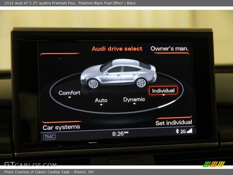 Phantom Black Pearl Effect / Black 2013 Audi A7 3.0T quattro Premium Plus