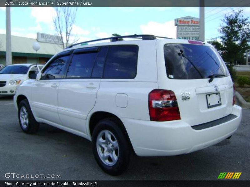 Super White / Gray 2005 Toyota Highlander I4