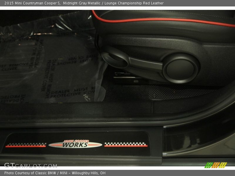 Midnight Gray Metallic / Lounge Championship Red Leather 2015 Mini Countryman Cooper S