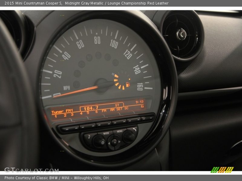Midnight Gray Metallic / Lounge Championship Red Leather 2015 Mini Countryman Cooper S