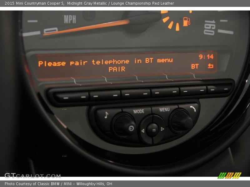 Midnight Gray Metallic / Lounge Championship Red Leather 2015 Mini Countryman Cooper S