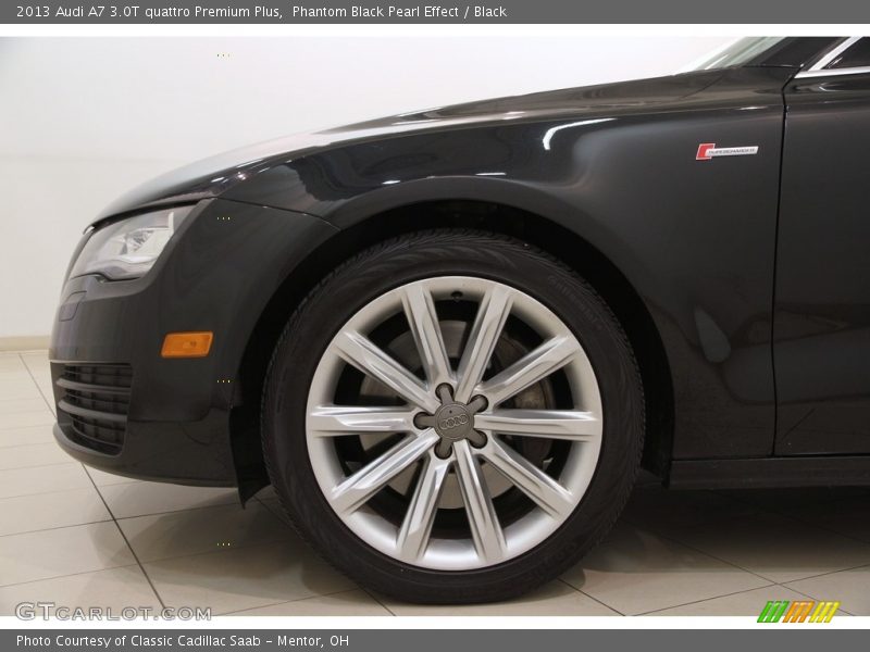 Phantom Black Pearl Effect / Black 2013 Audi A7 3.0T quattro Premium Plus