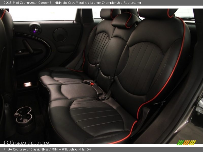Midnight Gray Metallic / Lounge Championship Red Leather 2015 Mini Countryman Cooper S