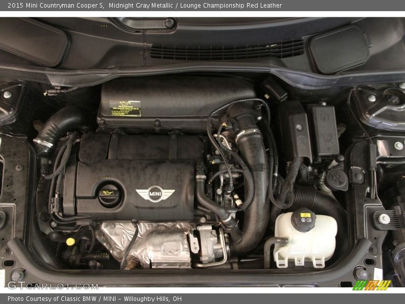 Midnight Gray Metallic / Lounge Championship Red Leather 2015 Mini Countryman Cooper S