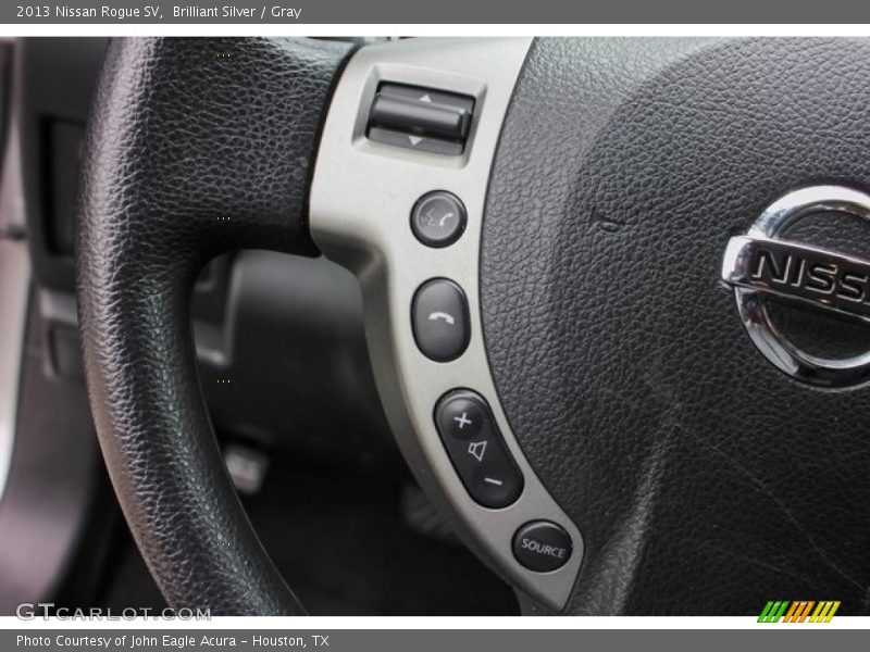 Brilliant Silver / Gray 2013 Nissan Rogue SV