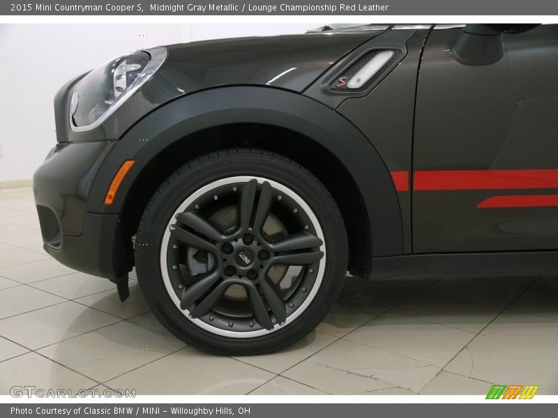 Midnight Gray Metallic / Lounge Championship Red Leather 2015 Mini Countryman Cooper S