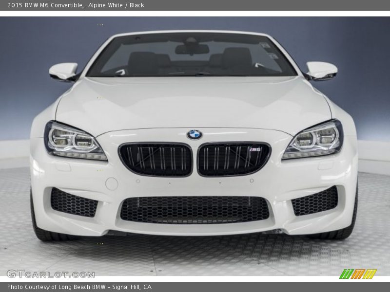 Alpine White / Black 2015 BMW M6 Convertible