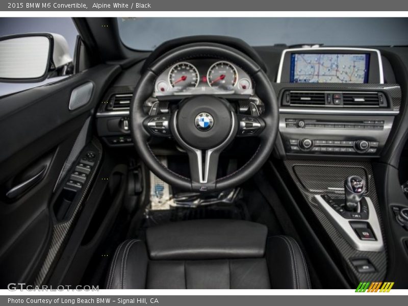 Alpine White / Black 2015 BMW M6 Convertible