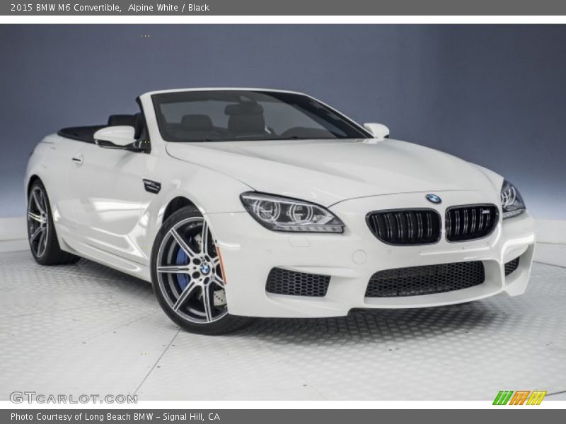 Alpine White / Black 2015 BMW M6 Convertible