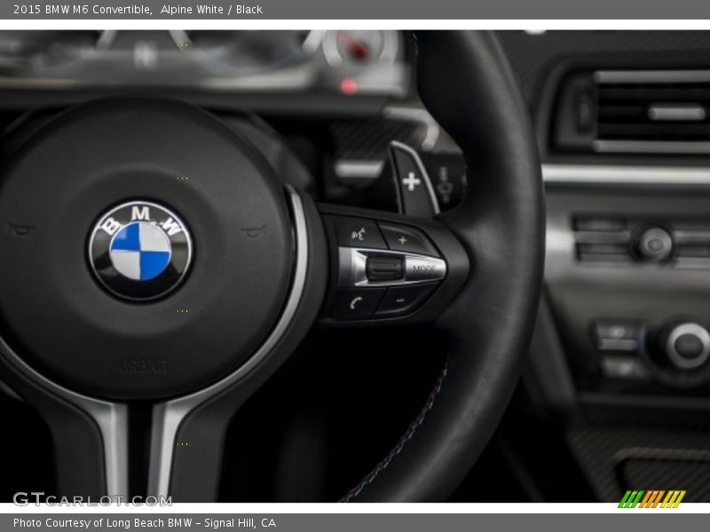 Alpine White / Black 2015 BMW M6 Convertible