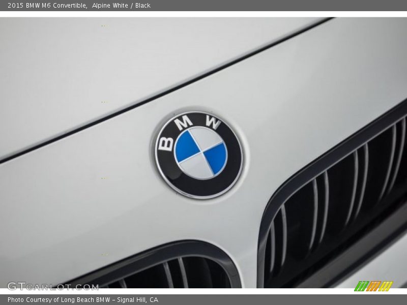 Alpine White / Black 2015 BMW M6 Convertible