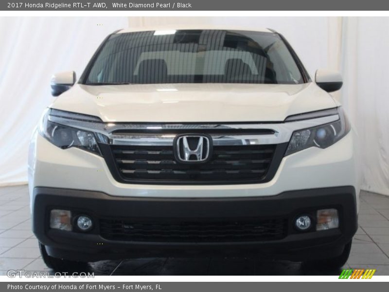 White Diamond Pearl / Black 2017 Honda Ridgeline RTL-T AWD