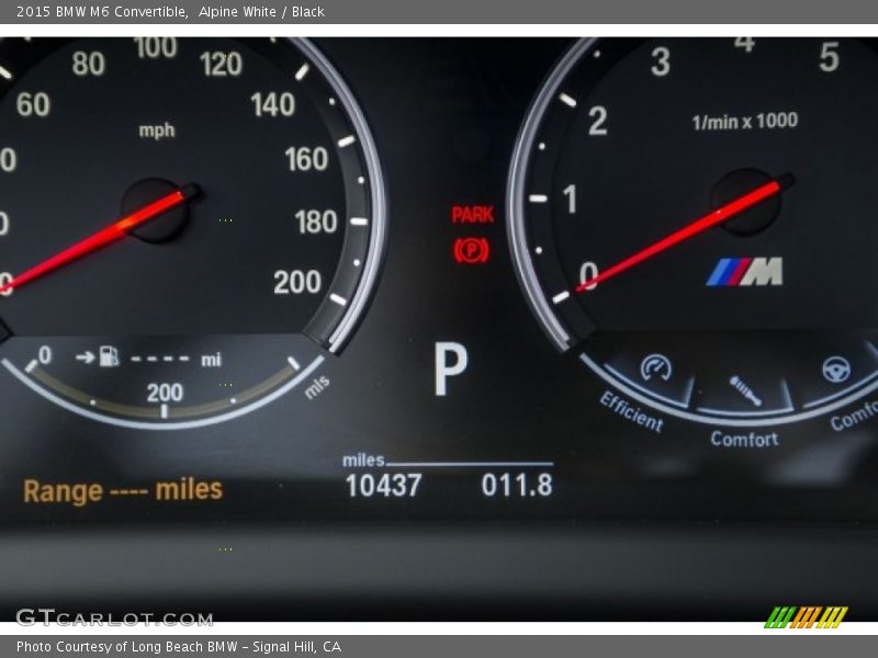 Alpine White / Black 2015 BMW M6 Convertible