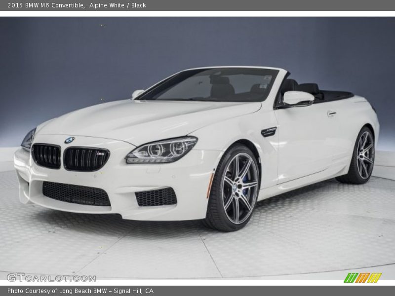 Alpine White / Black 2015 BMW M6 Convertible