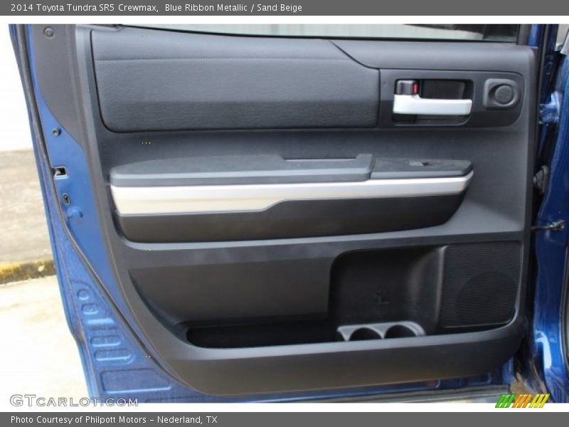 Blue Ribbon Metallic / Sand Beige 2014 Toyota Tundra SR5 Crewmax