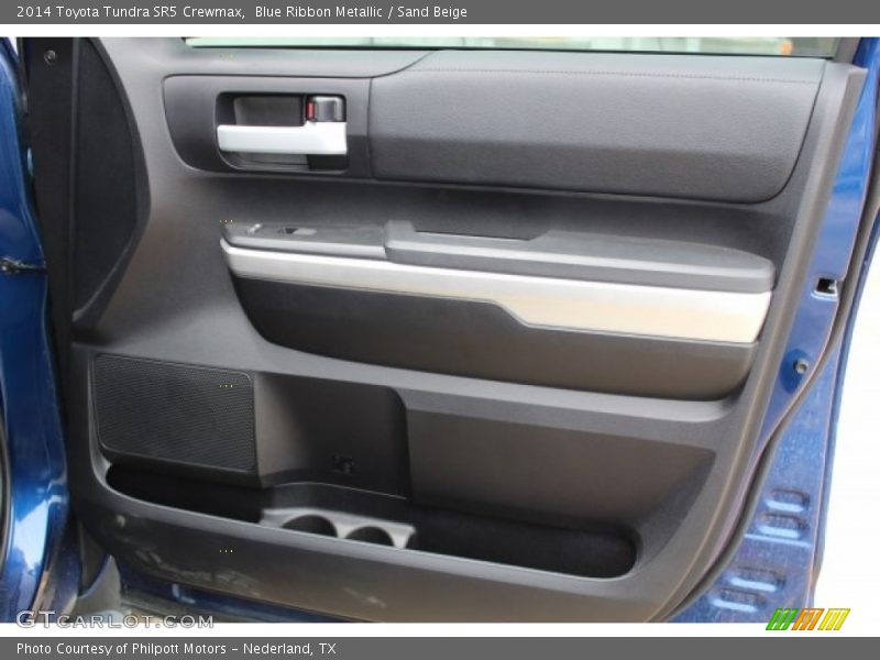 Blue Ribbon Metallic / Sand Beige 2014 Toyota Tundra SR5 Crewmax