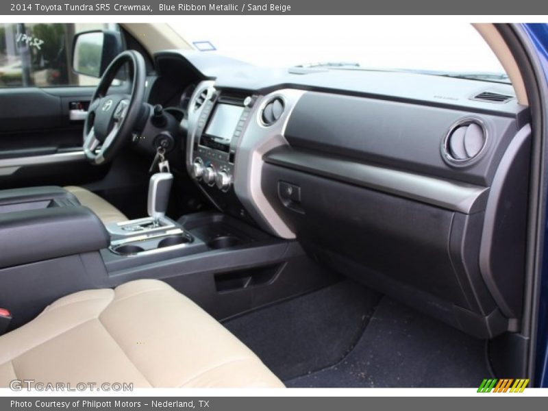 Blue Ribbon Metallic / Sand Beige 2014 Toyota Tundra SR5 Crewmax