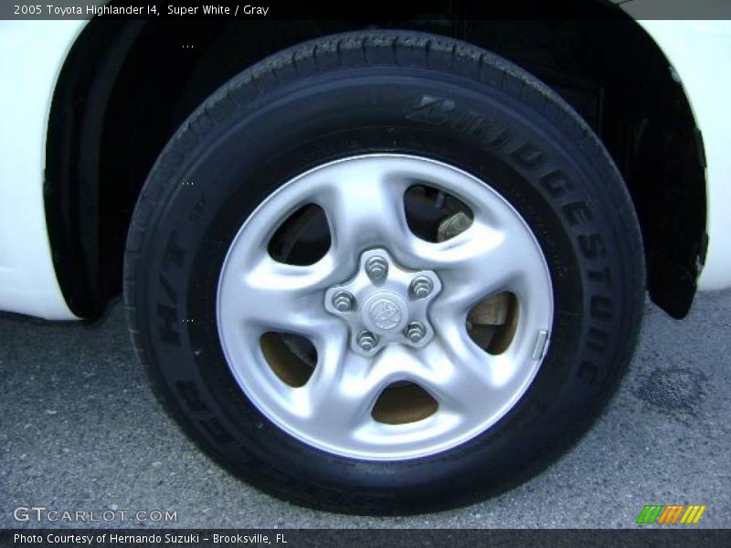 Super White / Gray 2005 Toyota Highlander I4