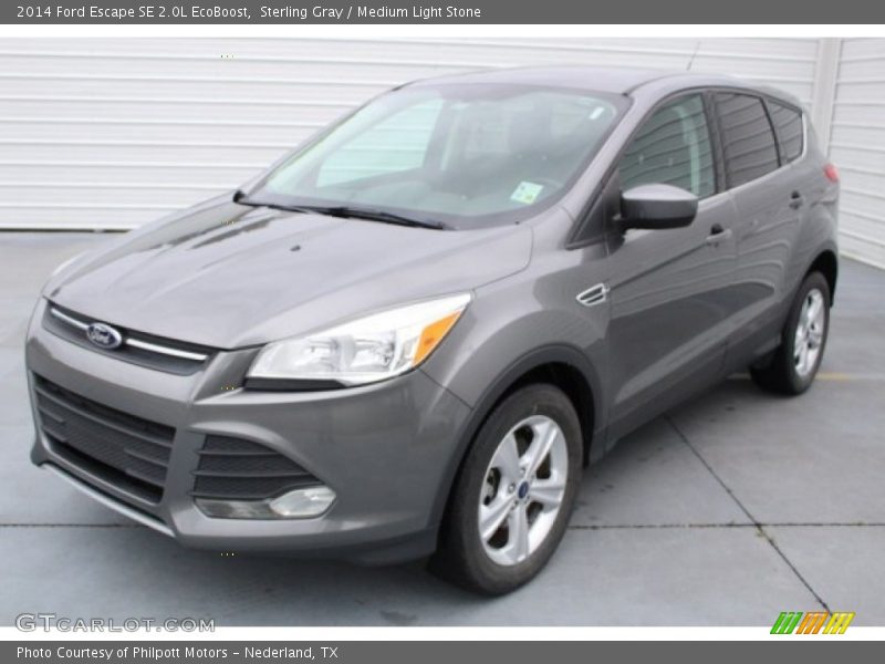 Sterling Gray / Medium Light Stone 2014 Ford Escape SE 2.0L EcoBoost